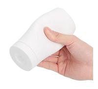 Dispensador de Jabón Exprimible, 8oz/240ml Dispensador de Jabón Exprimible de Silicona Recargable Botella Dividida para Loción de Aceite Esencial Champú Líquido para Lavar Platos (Blanco)