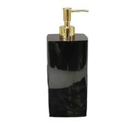Dispensador de jabón for Hotel, Botella loción, for baño doméstico, plástico Beige/Negro, 800 ml Dispensador Manos(Negro)