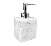 Dispensador de jabón for Hotel, Botella loción, plástico for baño doméstico, Color Blanco y Negro, 400 ml Dispensador Manos(Blanco)