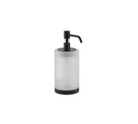 Dispensador de jabón Gessi Emporio, versión de pie, recipiente de cristal satinado, 38839299, Color: Negro XL