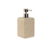 Dispensador de Jabón Home ESPRIT Crema Plateado Resina Polietileno 8 x 8 x 18 cm - Marca: Home ESPRIT - EAN: 8424002174262