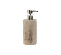 Dispensador de Jabón Home ESPRIT Crema Plateado Resina Polietileno Mármol 7 x 7 x 17,5 cm - Marca: Home ESPRIT - EAN: 8424002174293