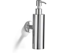 Dispensador de jabón individual de 250 ml para baño, montado en la pared, gel de ducha, champú y acondicionador, dispensador para el hogar, hotel, restaurante (acero inoxidable, cepillado redondo)