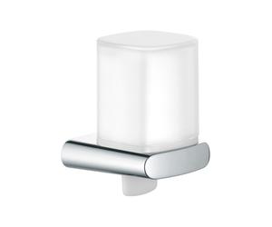 Dispensador de jabón KEUCO ELEGANCE para jabón líquido Cristal auténtico moldeado, esmerilado, cromado, 11652019000
