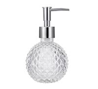 Dispensador de Jabón Líquido 220ml Hierba jabón dispensador champú loción Prensa Bomba Botella líquido Ducha Gel contenedor Accesorios de baño Botellas de Aseo(B-Silver)