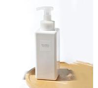 Dispensador de jabón líquido con bomba de 650 ml para baño y cocina, botella de espuma reutilizable para ducha y champú, transparente, blanco, marrón o verde oscuro (blanco)