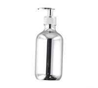 Dispensador de jabón líquido de 300 ml con botella de plástico PET y forma redonda, funciona con jabón de platos, loción, champú, acondicionador y gel de baño, diseñado para facilitar el llenado y