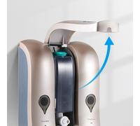 Dispensador de jabón líquido de montaje en pared para baño con bomba compatible con champú acondicionador y gel de ducha (3 x 300 ml dorado)