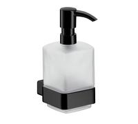 dispensador de jabón líquido emco loft, modelo de pared, recipiente cristal s...