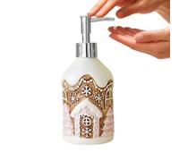 Dispensador de Jabón Líquido para Navidad | Botella Contenedor De Líquido Recargable | Dispensador De Jabón Decorativo Para Navidad | para Hogar Fiesta Cocina Encimera Ducha Dormitorio Estantes Aparta