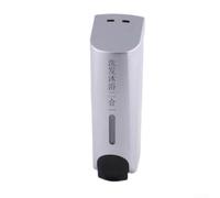 Dispensador de Jabón Manual ABS 20cm para Baño y Cocina - Dosificador Líquido Gel Champú Detergente Sin Taladrar(White Double-headed)