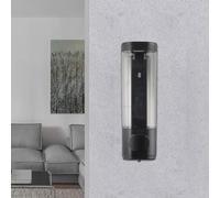 Dispensador de jabón manual de triple cabezal negro montado en la pared, contenedor de líquido de baño ABS para hoteles, hogar, baños públicos, duchas y cocinas (individual)