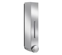 Dispensador de jabón montado en la pared con capacidad de 123 tazas, 420 ml por compartimento, adecuado para baño, ducha y dispensación de loción, fácil de limpiar y mantener (individual plateado)