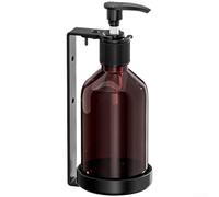 Dispensador de jabón montado en la pared fabricado con acero inoxidable 304 con cerradura integrada para dispensación sanitaria (D)