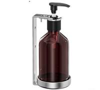 Dispensador de jabón montado en la pared hecho de acero inoxidable 304 con cerradura para prevención de robos y dispensación suave de un solo toque (C)