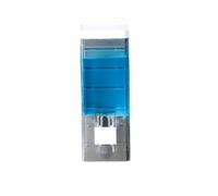 Dispensador de jabón montado en la pared manual, 250 ml, transparente, adecuado para baño, cocina, dispensador de jabón, champú, gel de ducha