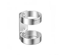 Dispensador de jabón montado en la pared para botellas de gel de ducha y champú con diseño de acero inoxidable con método de instalación seguro (1 agujero)