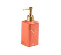Dispensador de jabón para baño, Botella de champú, loción, Prensa para Hotel, Club, jabón de Manos y Gel de Ducha, Bomba Manual (Naranja)