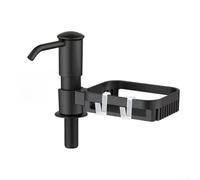 Dispensador de jabón para fregadero de cocina con estante de almacenamiento y kit de tubo de extensión para una cómoda dispensación de líquidos y área organizada del fregadero (3)