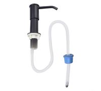 Dispensador de jabón para fregadero manual con tubo extendido de 100 cm diseñado para un flujo constante y un mínimo desorden (negro)