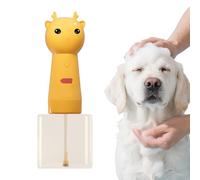 Dispensador de jabón para gatos, dispensadores de champú espumoso de 9.45 x 3.15 pulgadas para un baño fácil de gatos, limpieza suave con función eléctrica, recipiente de jabón para mascotas para el