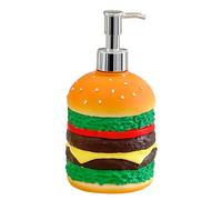 Dispensador de jabón para hamburguesas - Bomba recargable divertida de 500 ml | Jabón y champú para | Accesorio decorativo para cocina y baño para los amantes de la comida rápida | Regalo creativo