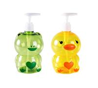 Dispensador de jabón para niños, dispensador de loción de manos reutilizable, dispensador de jabón líquido, dispensador de botellas vacías de dibujos animados, contenedor de loción de jabón recargable