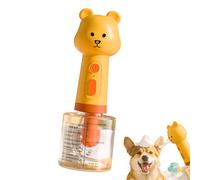 Dispensador de jabón para perros, 12 onzas, champú con diseño de oso, pulverizador para control de olores, cuidado de mascotas con boquilla de espuma, limpiador de patas para lavado al aire libre