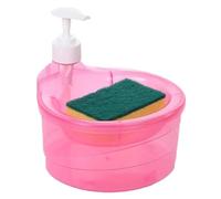 Dispensador de jabón para Platos de Cocina - Encimera con Bomba de jabón líquido de Gran Capacidad | Multiusos de Accesorios de Limpieza y Lavado de Platos, Cuenco Integrado con Plataforma de