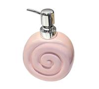 Dispensador de jabón Recargable Botella de loción cerámica con Forma piruleta 400 ml Bomba plástico, rellenable for baño y Cocina Artículos de baño(Pink)