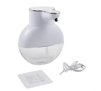 Dispensador de jabón recargable por USB, 420 ml, no para batería necesaria | Elegante diseño de montaje en pared, ahorra espacio en la encimera, fácil acceso, construcción ABS resistente