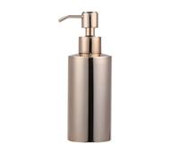 Dispensador de jabón Redondo de Acero Inoxidable de 300 ml, Color Oro Rosa, Botella de loción de Acero Inoxidable para baño, Cocina y hogar.