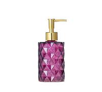 Dispensador de jabón Retro con Capacidad de 300 ml para Botellas de Vidrio. Prensa para líquido de Lavado de Manos, loción, Textura Convexa, emulsión.