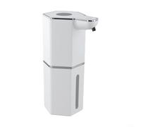Dispensador de jabón sin contacto, montaje en pared, sin taladros (tipo | 1200 mAh para batería, cable de carga USB-C, carga completa de 90 min, de larga duración nergética