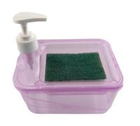 Dispensador de jabón y soporte para esponja, dispensador de jabón de mano | Kit de bomba 2 en 1, organizador de fregadero, bandeja de fregadero, organizador de almacenamiento para fregadero de cocina y