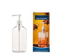 Dispensador de jarabe de 1600 ml para jarabes de café de fructosa con mecanismo de bomba adecuado para cafeterías, bares, restaurantes y cocinas (1600 ml - 5 cc)