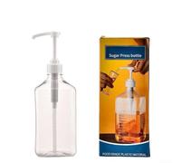 Dispensador de jarabe de café de 1600 ml para fructosa y otros edulcorantes líquidos diseñado para aplicaciones en casa, cafetería, bar y restaurante (1600 ml - 10 cc)