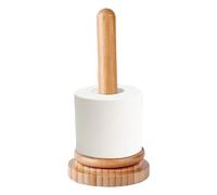 Dispensador De Lana - Soporte De De Madera | Portabobinas Giratorio Para Crochet & Tejido | Porta Ovillos Vertical De Madera | Organizador De Lana En Maciza, Color Natural