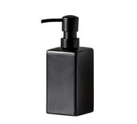Dispensador de Lavado de Manos Ceramics Soap Dispenser Liquid Pump Bottle For Kitchen Sink, Countertop and Bathroom Baño y Cocina(Negro)