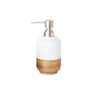 Dispensador de Lavado de Manos Vintage Ceramic Lotion Push Bottle Countertop Soap Dispenser For Kitchen Bathroom 400ml Baño y Cocina(Blanco)