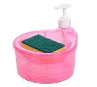 Dispensador de lavavajillas, dispensador de líquido para lavavajillas de cocina, 1 dispensadorr de jabón de pared que ahorra espacio, dispensadr de jabón líquido multiusos 2 en 1 con esponja, dispensa