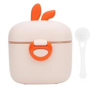 Dispensador de leche de fórmula para bebés, Contenedor Portátil de Fórmula en PP de Gran Capacidad en Forma de Conejito con Cuchara, Recipiente hermético para leche en polvo