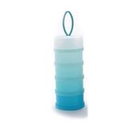 Dispensador de leche en polvo 4 capas Caja de bocadillos de contenedor de almacenamiento de fórmula para viajar rosa