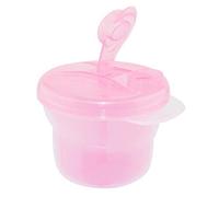 Dispensador de leche en polvo para bebé, contenedor de almacenamiento, caja de alimentación de viaje, color rosa