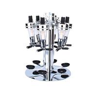 Dispensador de licor, dispensador giratorio de alcohol para 6 botellas, dispensador de bebidas para botellas de vino, cerveza, alcohol, estación dispensadora de cóctel, soporte de vino para fiesta en