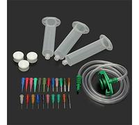 Dispensador de líquido para soldadura, pegamento, jeringa neumática y adaptador de barril con aguja dispensadora