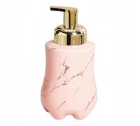 Dispensador de loción Dispensador De Jabón con Bomba Y Diseño Patrón Mármol Botella de jabón multiescena(Pink)