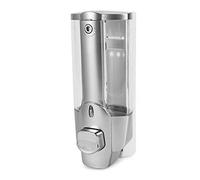 Dispensador de Manual de Pared - Gel de Ducha, champú, de Manos, Limpiador Facial, Líquido para Lavavajillas - Soporte de Líquido Versátil para Baño y Cocina (SILVER)