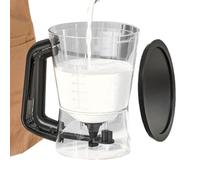 Dispensador de masa para panqueques - Coctelera de mano con forma de embudo de 1 litro | Dispensador de masa para cupcakes, para cocina, hornear, salsa para cupcakes, condimento,