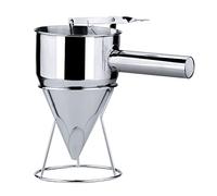 Dispensador de Masa para Panqueques de Acero Inoxidable de 1200ml, Dispensador de Embudo con Soporte para Cupcakes, Gofres, Mezcla de Muffins, Crepes, Pasteles(21mm Mouth)